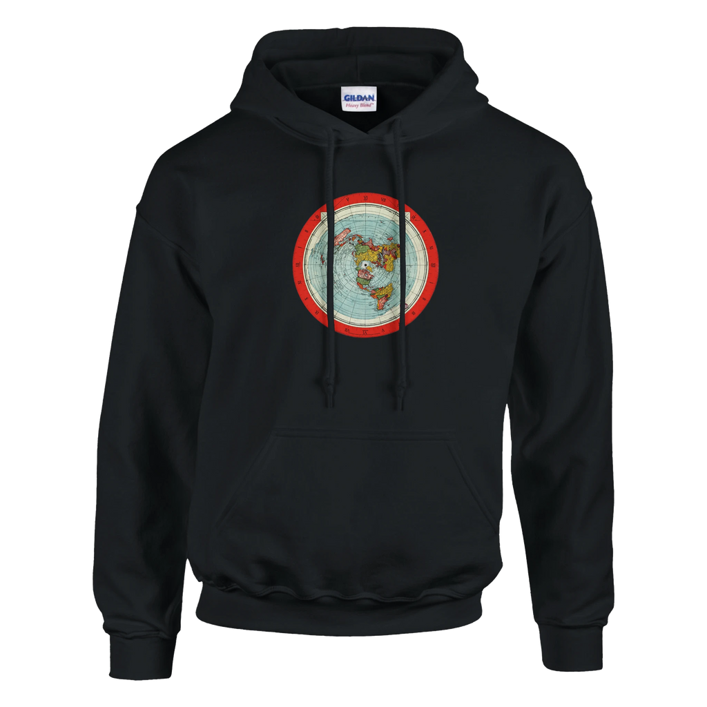 Klassieke uniseks pullover hoodie 'Gleason's Map' Firmament Vibes | Gildan® 18500